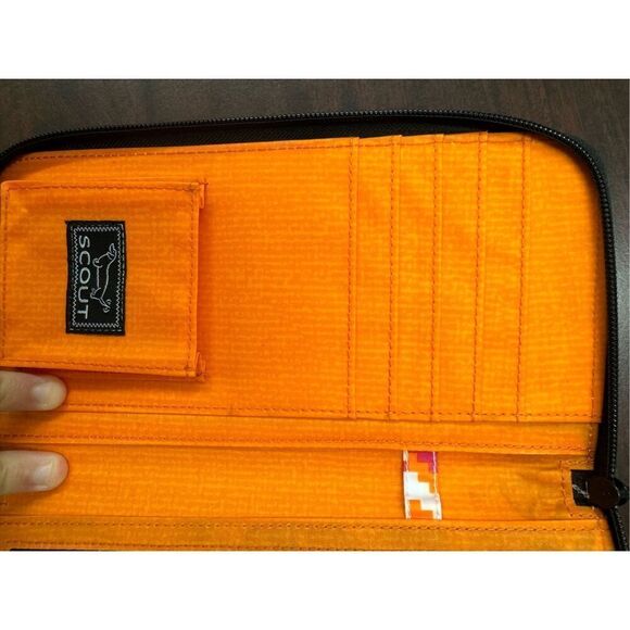 Scout Pink and Orange Zipper Wallet - Picture 4 of 7